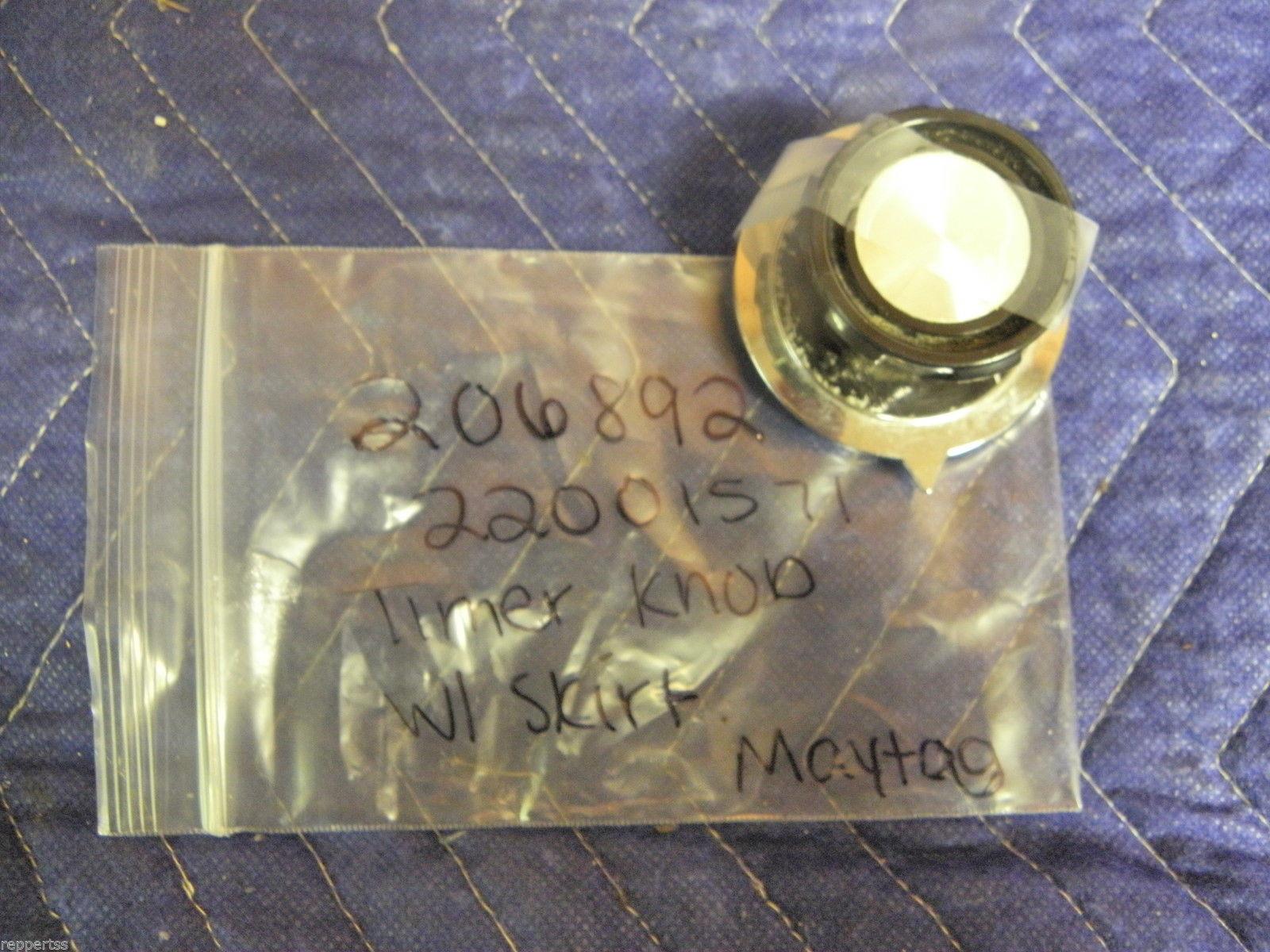 MAGIC CHEF MAYTAG WASHER 206892 22001571 TIMER KNOB W/ SKIRT USED PART ASSEMBLY MAGIC CHEF MAYTAG WASHER 206892 22001571 TIMER KNOB W/ SKIRT USED PART ASSEMBLY
